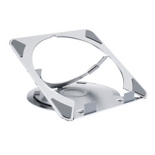 Opvouwbare notebookstandaard met 360 graden rotatie voor-Zilver