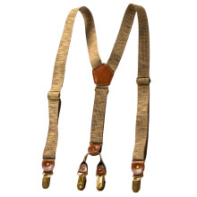 Old Fashion Elastic Suspenders Belt With AntiSlip Clip and Y