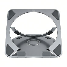 Portable Aluminum Laptop Stand For Notebook With Foldable-Grey