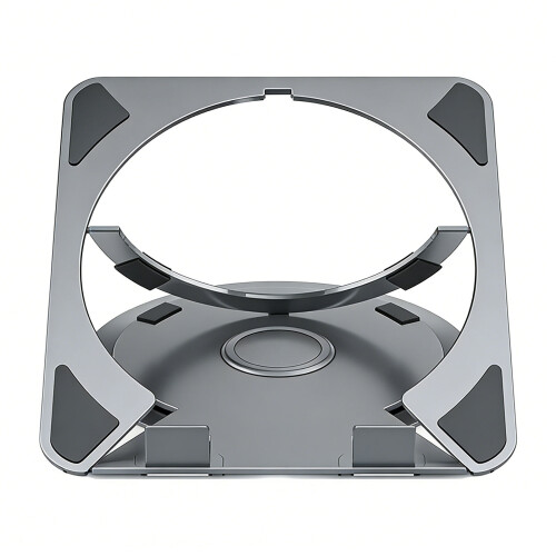 Portable Aluminum Laptop Stand For Notebook With Foldable-Grey
