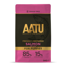 AATU 85/15 Complete Dry Puppy Food Salmon 5kg (Pack of 1) - Dry Food Alternative to Raw Feeding, High Protein. No Nasties, No Fillers