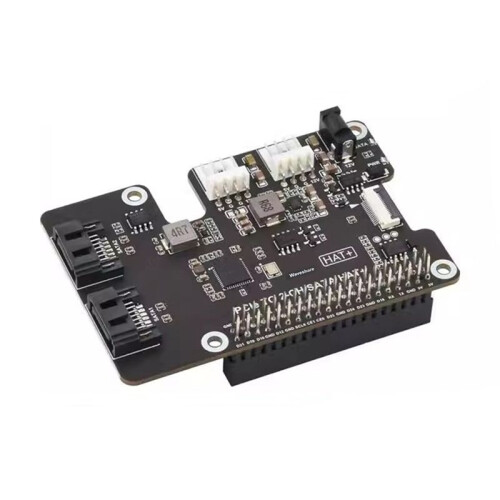 Para Raspberry Pi 5 PCIe para Placa de Expansão  PCIe para  HAT de 2 Canais com EEPROM para Projetos DIY e Servidores 1
