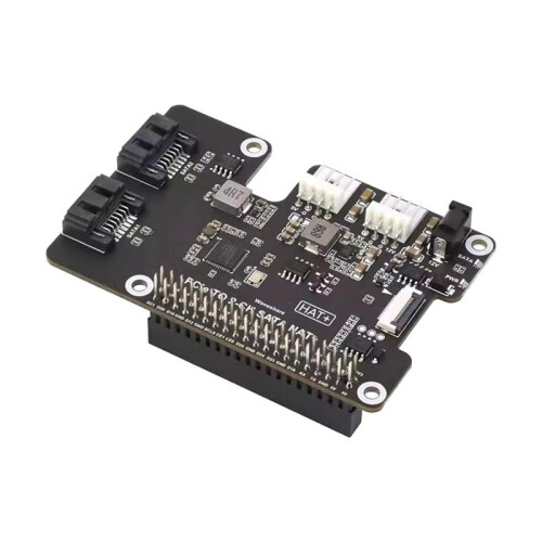 Para Raspberry Pi 5 PCIe para Placa de Expansão  PCIe para  HAT de 2 Canais com EEPROM para Projetos DIY e Servidores 2