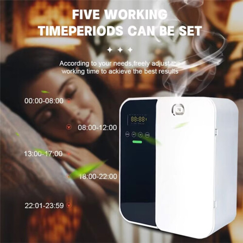 Scent Machine Aroma Diffuser Wall Mounted Hotel High Capacity Aroma Diffuser for Large Area Lobby Home Fragrance EU Plug 1
