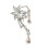 Boucles d'oreilles papillon élégantes en cristaux, accessoire-6 1