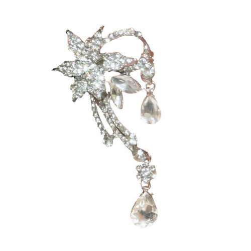Boucles d'oreilles papillon élégantes en cristaux, accessoire-6