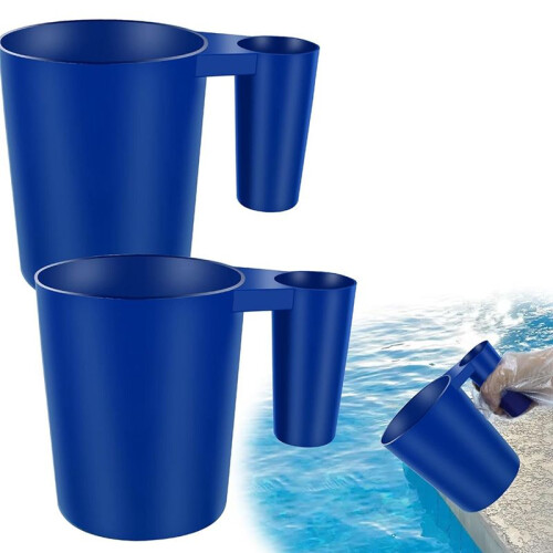 2 Pack Filter Scoop Pool Scoops Pool Measuring Cup Multipurpose Measure Scoop Swimming Pools Maintenance Tool 1