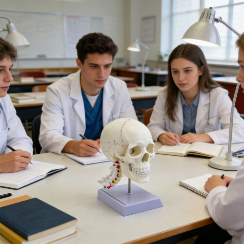 Modèle de crâne interactif comportant des sentiers vasculaires 1