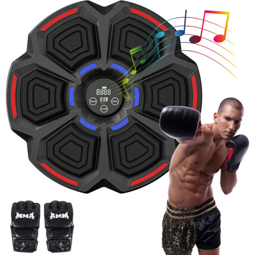 Music Boxing Machine for Home Training, Wall Mounted Bluetooth Boxing Machine, Effective and Fun Boxing Workout with Sou 2