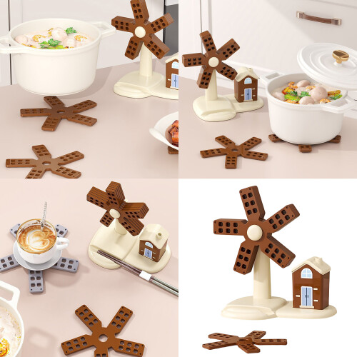 Das Charm Windmill-Tischmatten-Set schützt Möbel beim-Kaffee 2