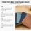 Carnet de notes professionnel en cuir PU, 160 Pages,-Bleu 9