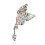 Romance Floral Papillon Clip Sur Boucles D'oreilles Strass-8 1