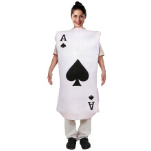 Poker Aces of Spades Costume Halloween Cosplay Costume Spades
