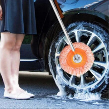 (onesize, 70.8inches) Atthatmmt New Sunflower Mop For Dust Removal And Car Washing Rotatable Clean Absorbent Powerful Flat Chenille B4B7 Mop
