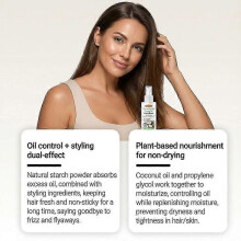 (1) Coconut Oil Leave-In Conditioner Spray for Moisture Boost & Minimized Frizz - Instantly Detangle, Hydrate and Strengthen Textured and Curly Hair