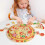 Kids Wooden Kitchen Toy DIY Simulation Multi-layered Pizza Make Games- 3
