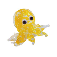 Delicate Octopus Glazen Kraal Voor Creatieve Sieraden-Geel
