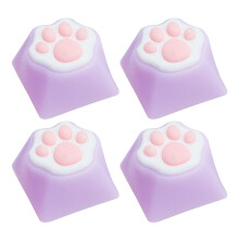 Aangepaste ABS siliconen CatPaw Artisans CatPaw Pad-Licht paars