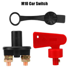 1 Par de Interruptores de Desconexión de Batería M10 con 6 Llaves, 12V/24V de Doble  para RV, Camión y