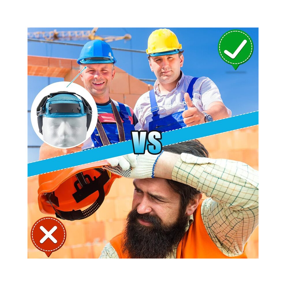 Photos - Safety Equipment 6-Pack Hard Hat Liner Sweatband, Cooling Mesh Inserts for Safety Helmets, Washable and Reusable Helmet Padding