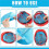 6-Pack Hard Hat Liner Sweatband, Cooling Mesh Inserts for Safety Helmets, Washable and Reusable Helmet Padding 5