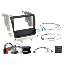 Kit 2-DIN compatible con Audi R8(42) 04/2007-05/2015 SWC/Amp negro