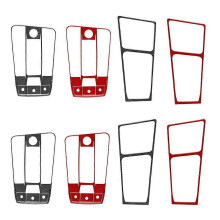 (BlackA) Reliable Performance Sleek Top Grade Carbon Fiber Full Interior Kit Cover Trim Sticker For Seat Leon 2020-2024 Ergonomic
