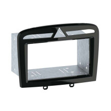 2-DIN-Facade-Adapter für Peugeot 308 / 308 CC / RCZ schwarz Perle