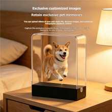 Pet Souvenir Cat and Dog Commemoration 3D Dynamic Holographic Projection Image Box Commemorative Photo Frame