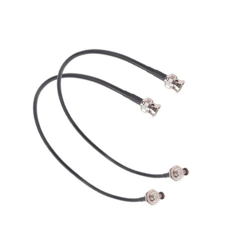 2Pcs Wireless Microphone Antenna Extension Cable 50cm with BNC Connector, for Rack Mount Systems 2