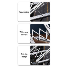 Portable Foldable 10 Position Adjustable Laptop Stand Aluminum