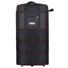 Folding Travel Bag Universal Wheel Expandable Luggage Capacity Telescopic Luggage Bag for Weekend Trip Overnight Bag A