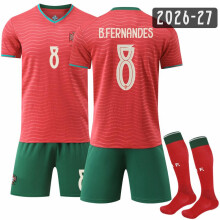 (20) 2627 No. 8 B. Fernandes Portugal Home Jersey
