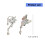Boucles d'oreilles élégantes en cristaux de papillon, bijoux-9 4