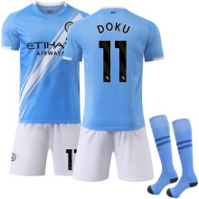 (22) 2526 No. 11 Doku Manchester City Home Jersey