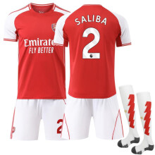 (S) 2526 Saliba No. 2 Arsenal Home Jersey