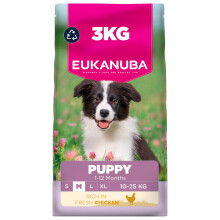 Eukanuba Fresh Chicken - Complete Dry Puppy Food - For Medium Breed Dogs 3KG