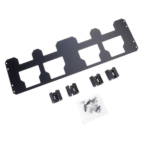 Support d'outils en aluminium à montage frontal avec fixation