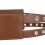 Ceinture en cuir de vache avec boucles ardillon, fermeture-Café 5