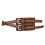 Ceinture en cuir de vache avec boucles ardillon, fermeture-Café 9