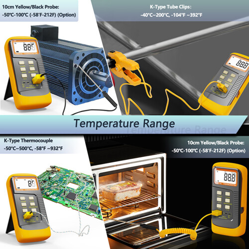 Industrial Digital Thermometers 2 Channel K-without battery 2