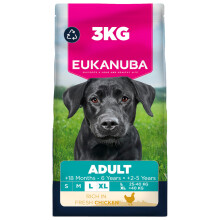 Eukanuba Fresh Chicken - Complete Dry Dog Food - For Adult Large & Giant Breed Dogs 3KG