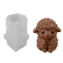 Silicone Lamb Shaped Candle Making Mould For Home Decoration-A