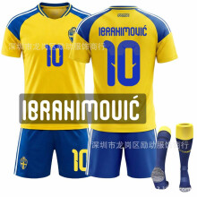 (20) 2526 Ibrahimouic No. 10 Sweden Home Jersey