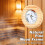 Hölzernes Badezimmer-Thermometer-Hygrometer mit 2