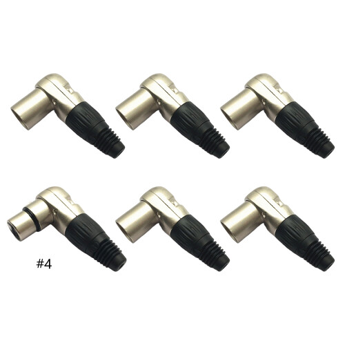 Professionele legeringen XLR-microfoonconnectoren 3/4/5-pins-3 1