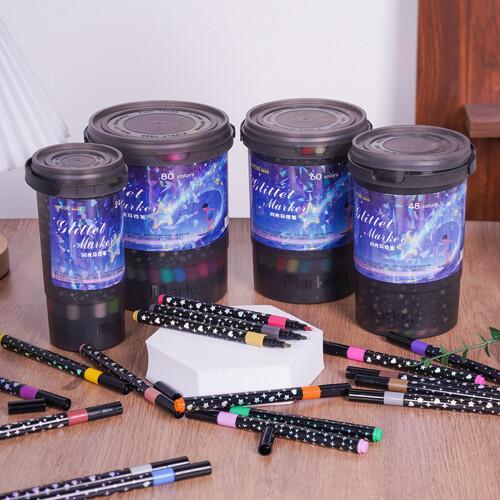1 Box Sparkles Gelstift, weiche Spitze, lebendige-36 Farben 2