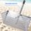 Sand Sifter Rake Handheld Beach Mesh Shovel Ergonomic-Silver 9