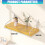 Space Efficient Projector Holder Made Of Solid Wood-Wood color 6