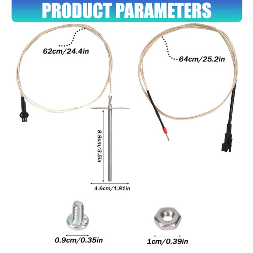Stainless Steel Split Temperature Probes For Pellet Grills 2